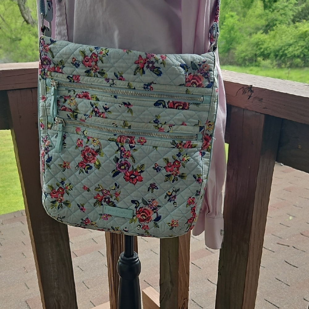 Floral Quilted Crossbody Bag